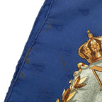 Hermes Carre 90 Napoleon Scarf Navy Multicolor Silk — view 5