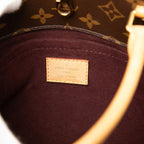 Louis Vuitton Monogram Montaigne MM 2-Way Shoulder Bag Brown Leather — view 5