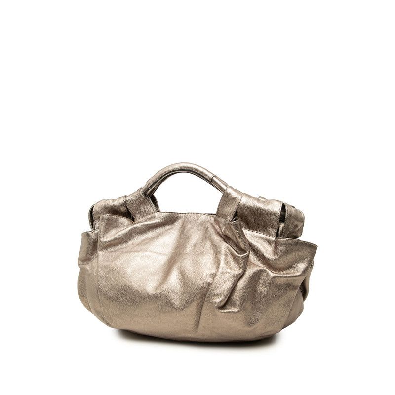 Loewe Anagram Nappa Aire Handbag Gold Leather — view 2