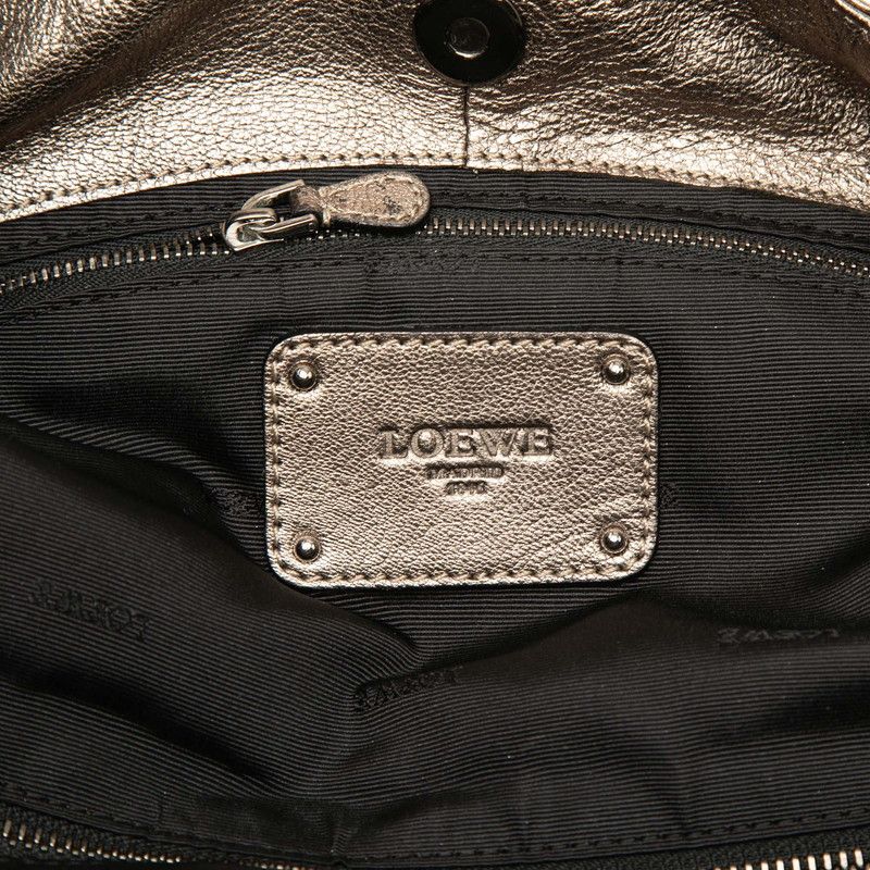 Loewe Anagram Nappa Aire Handbag Gold Leather — view 5