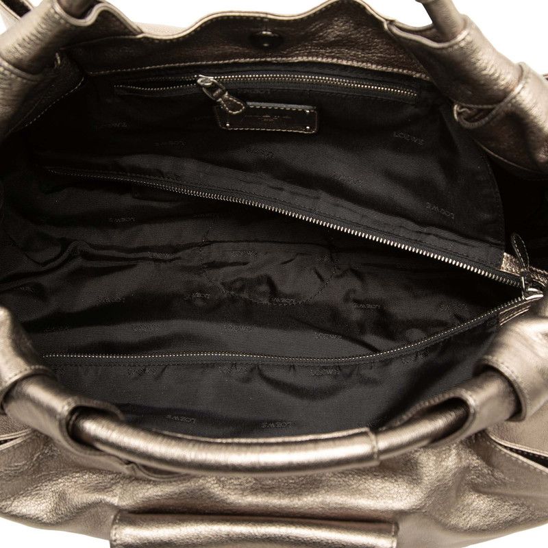 Loewe Anagram Nappa Aire Handbag Gold Leather — view 4
