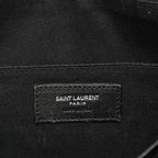 Saint Laurent Sac de Jour Souple Croco Embossed Tote Shoulder Bag 2-Way Black — view 5