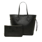 Louis Vuitton Monogram Empreinte Neverfull MM Tote Shoulder Bag Noir Black — view 6