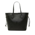 Louis Vuitton Monogram Empreinte Neverfull MM Tote Shoulder Bag Noir Black