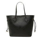 Louis Vuitton Monogram Empreinte Neverfull MM Tote Shoulder Bag Noir Black