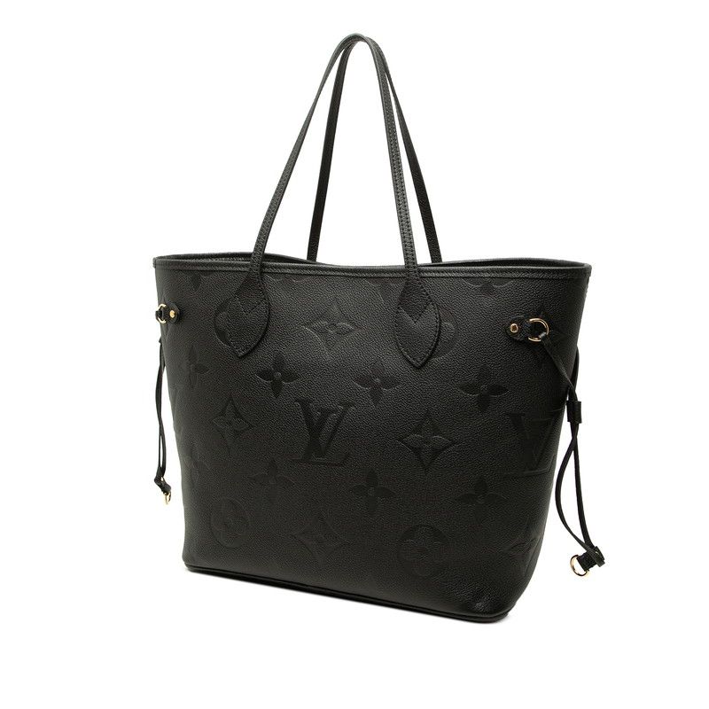 Louis Vuitton Monogram Empreinte Neverfull MM Tote Shoulder Bag Noir Black — view 2