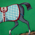 Hermes Carre 90 Equestrian Couvertures Et Tenues de Jour Scarf Green Multicolor — view 4