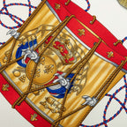 Hermes Carre 90 les Tambour Drum Scarf Blue Multicolor Silk — view 3