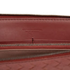 Bottega Veneta Intrecciato Chain Wallet Shoulder Bag Red Leather — view 6
