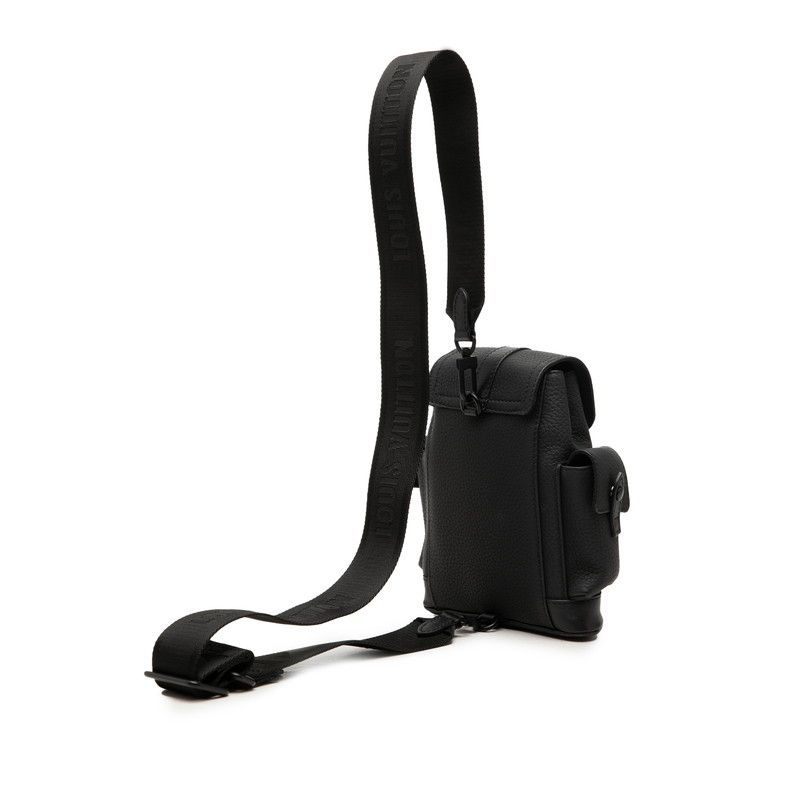 Louis Vuitton Christopher XS Belt Bag Crossbody Black Taurillon Leather — view 2