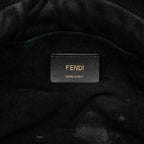 Fendi Mamma Bucket Medium FF Logo Bag Black Gold Leather — view 5