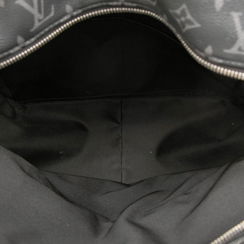 Louis Vuitton Monogram Eclipse Taiga Discovery Backpack Black Leather — view 4