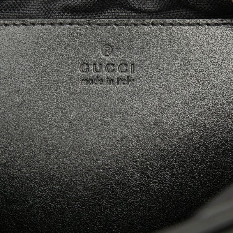 Gucci GG Marmont Crossbody Chain Shoulder Bag Black Leather — view 5