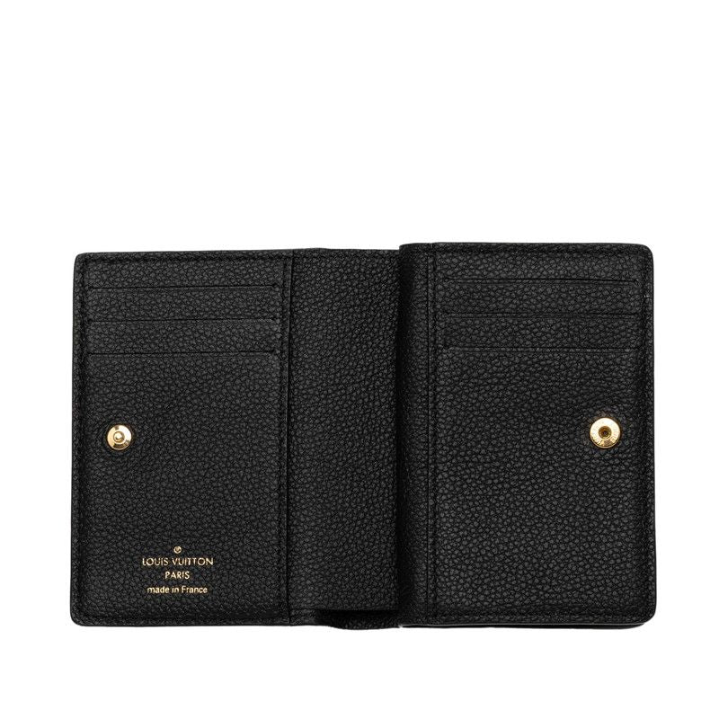 Louis Vuitton Monogram Empreinte Portefeuille Clair Bifold Wallet Noir Black — view 5