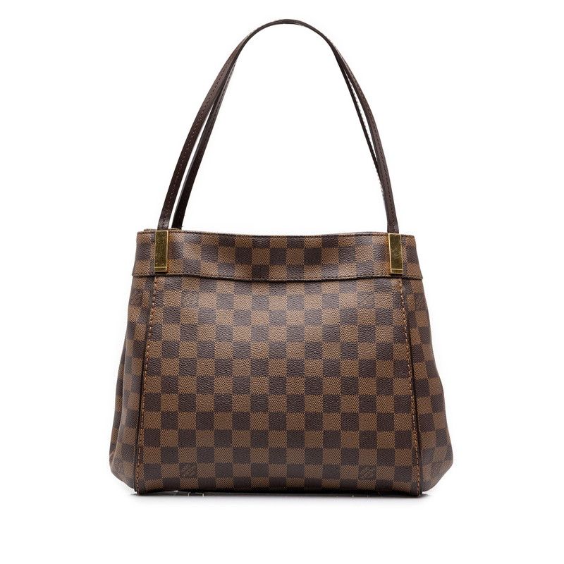 Louis Vuitton Damier Marybone PM Tote Shoulder Bag Brown Leather