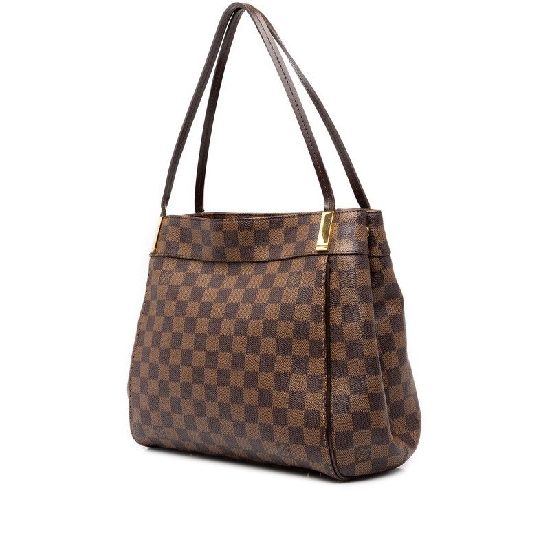 Louis Vuitton Damier Marybone PM Tote Shoulder Bag Brown Leather — view 2