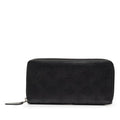 Louis Vuitton Monogram Mahina Zippy Wallet Zip Around Noir Black Leather