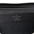 Louis Vuitton Monogram Mahina Zippy Wallet Zip Around Noir Black Leather — view 5