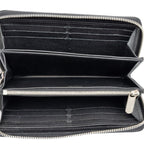 Louis Vuitton Monogram Mahina Zippy Wallet Zip Around Noir Black Leather — view 4