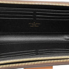 Louis Vuitton Monogram Reverse Zippy Dauphine L-shaped Zipper Wallet Brown — view 4