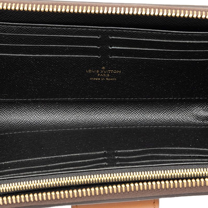 Louis Vuitton Monogram Reverse Zippy Dauphine L-shaped Zipper Wallet Brown — view 4