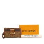 Louis Vuitton Monogram Reverse Zippy Dauphine L-shaped Zipper Wallet Brown — view 7