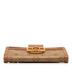 Louis Vuitton Monogram Reverse Zippy Dauphine L-shaped Zipper Wallet Brown — view 3