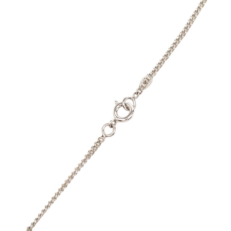 Chanel CC Logo Pendant Silver White Metal — view 3