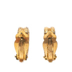 Chanel CC Logo Vintage Hoop Earrings 93P Gold Plated — view 2