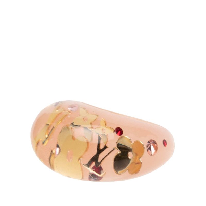 Louis Vuitton Monogram Bague Inclusion Ring Pink Plastic — view 2