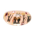 Louis Vuitton Monogram Bague Inclusion Ring Pink Plastic