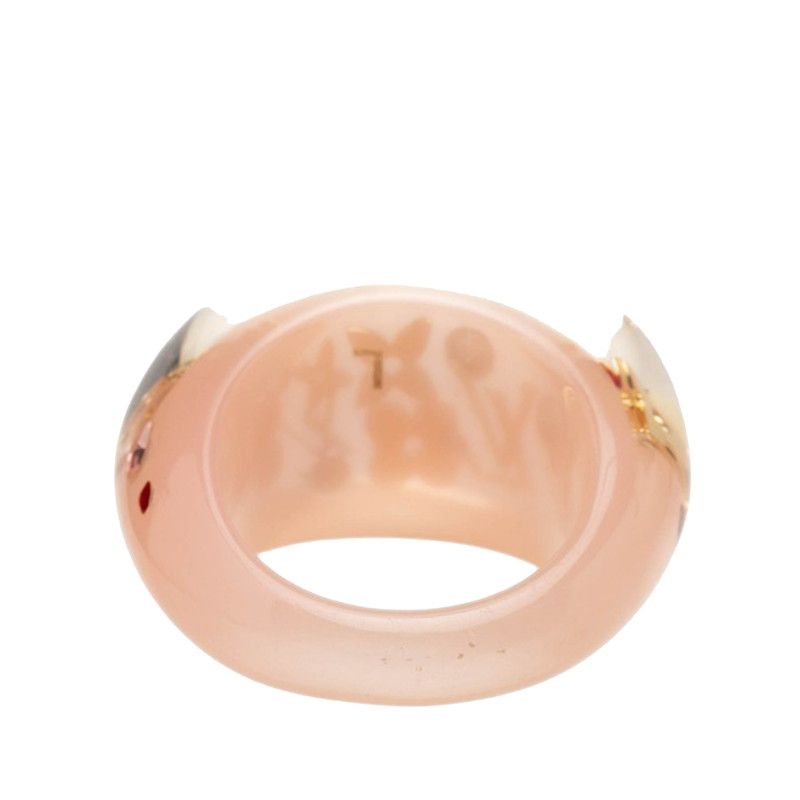 Louis Vuitton Monogram Bague Inclusion Ring Pink Plastic — view 3