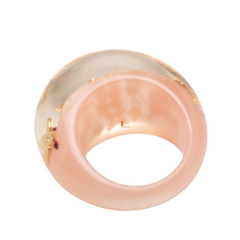 Louis Vuitton Monogram Bague Inclusion Ring Pink Plastic — view 4