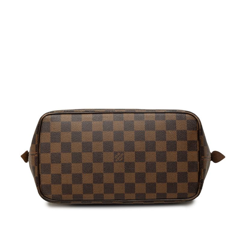 Louis Vuitton Damier Saleya PM Tote Bag Brown Leather — view 3