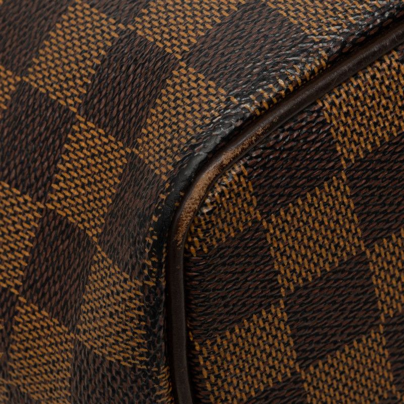 Louis Vuitton Damier Saleya PM Tote Bag Brown Leather — view 4