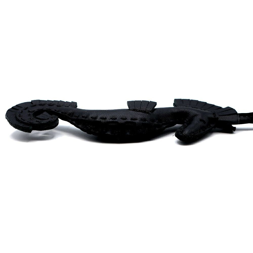 Hermes Ipo Seahorse Charm Agneau Milo Noir Black Keychain — view 4