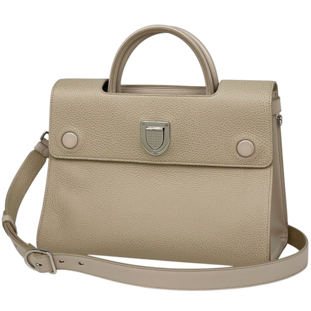 Dior Handbag Ever 2-Way Leather Beige