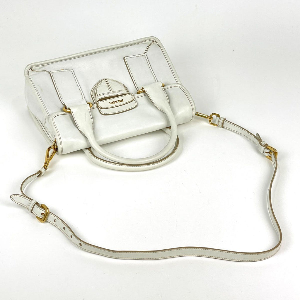 Prada Handbag 2-Way Leather White — view 7