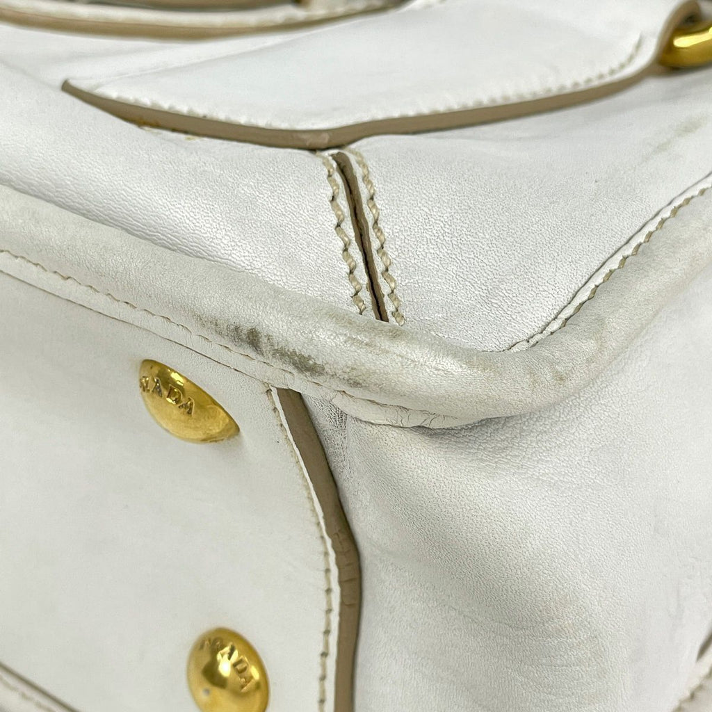 Prada Handbag 2-Way Leather White — view 3