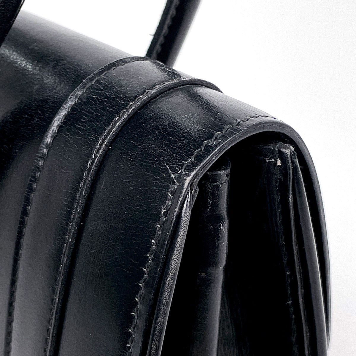 Hermes Handbag Drug 27 Box Calf Black — view 5