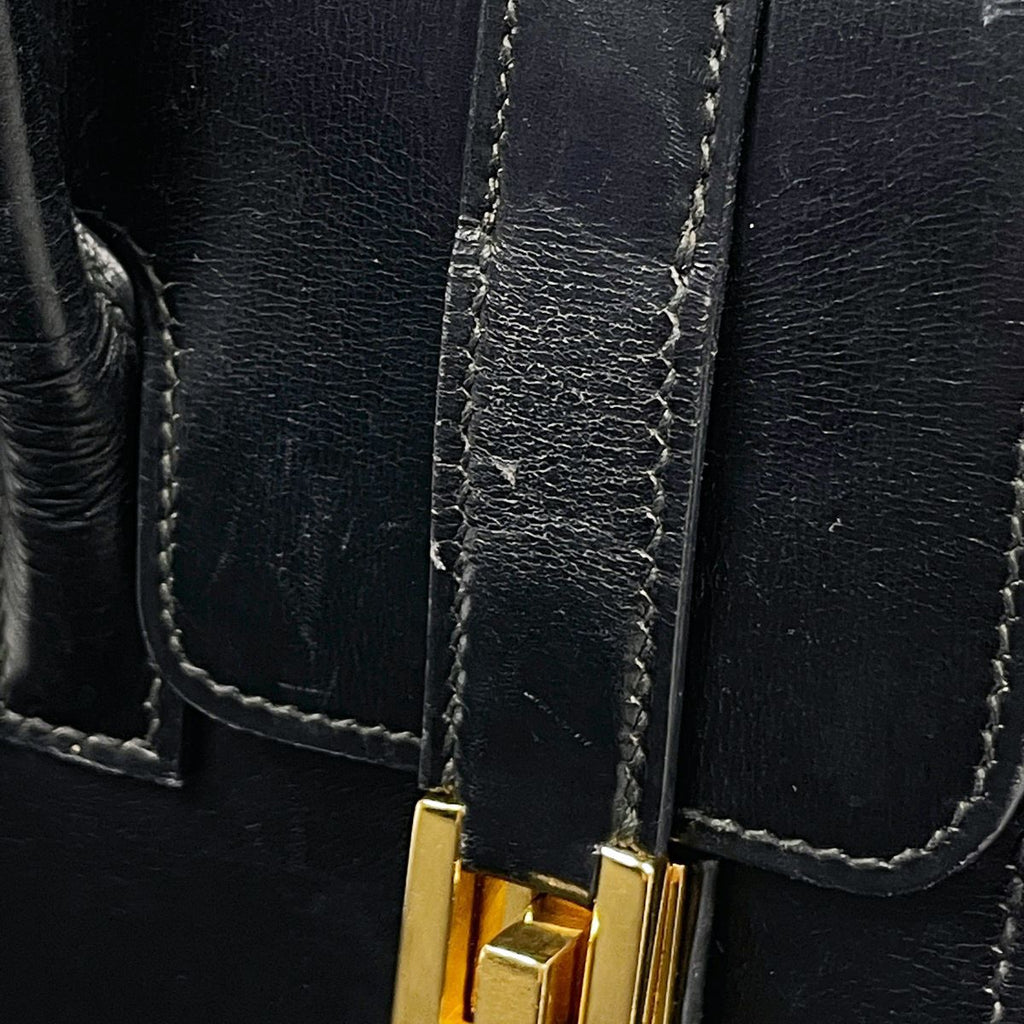 Hermes Handbag Drug 27 Box Calf Black — view 4