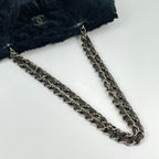 Chanel Shoulder Bag CC Logo Fur Black — view 7