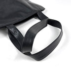 Chanel Tote Bag CC Logo Leather Black — view 6