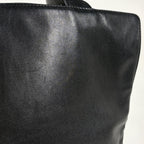Chanel Tote Bag CC Logo Leather Black — view 5