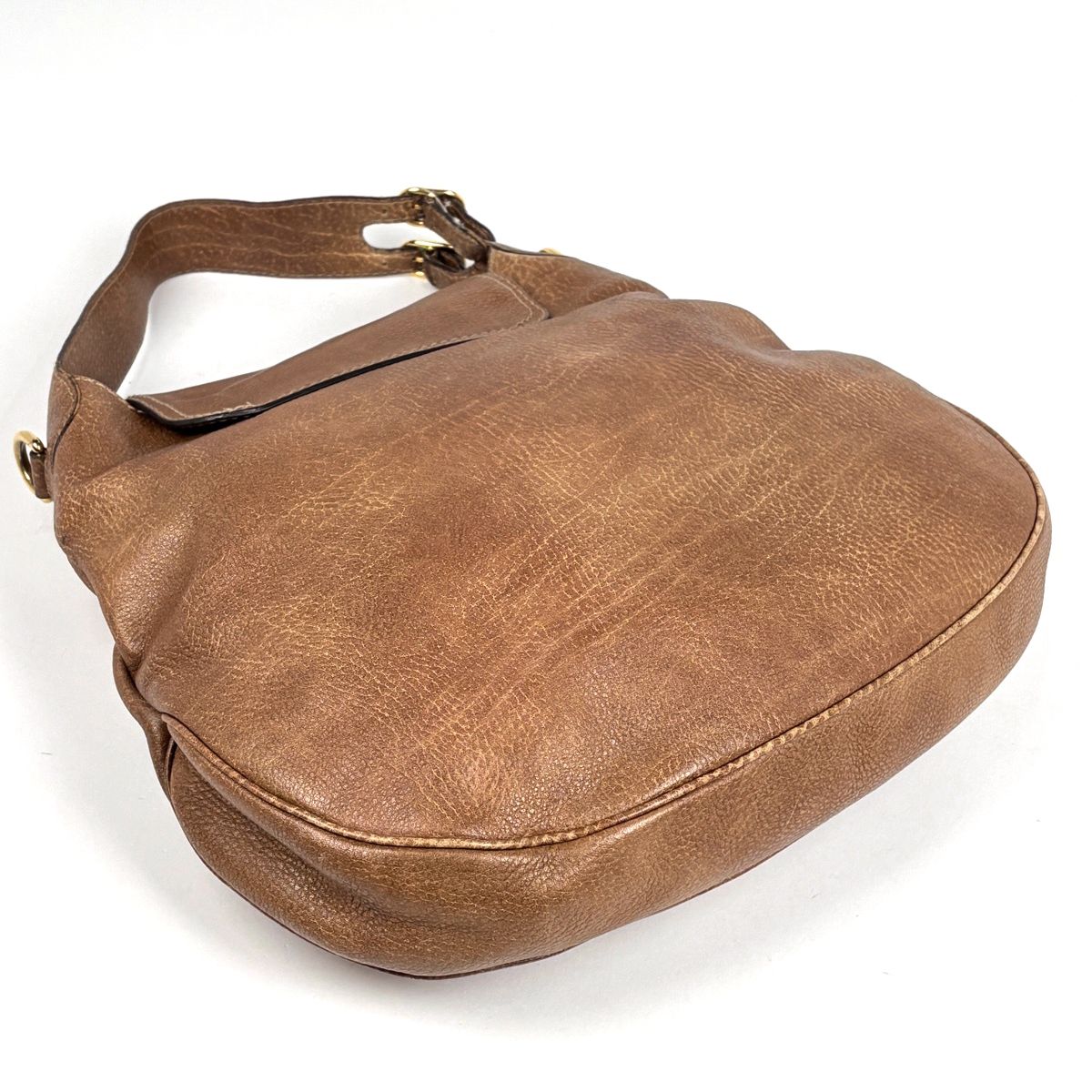 Gucci Shoulder Bag Horsebit 2-Way Leather Brown — view 2