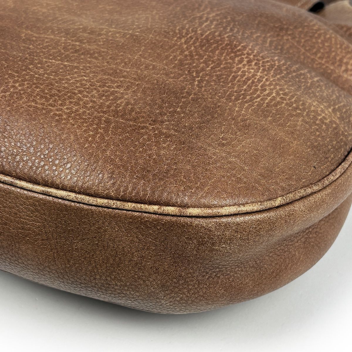 Gucci Shoulder Bag Horsebit 2-Way Leather Brown — view 3