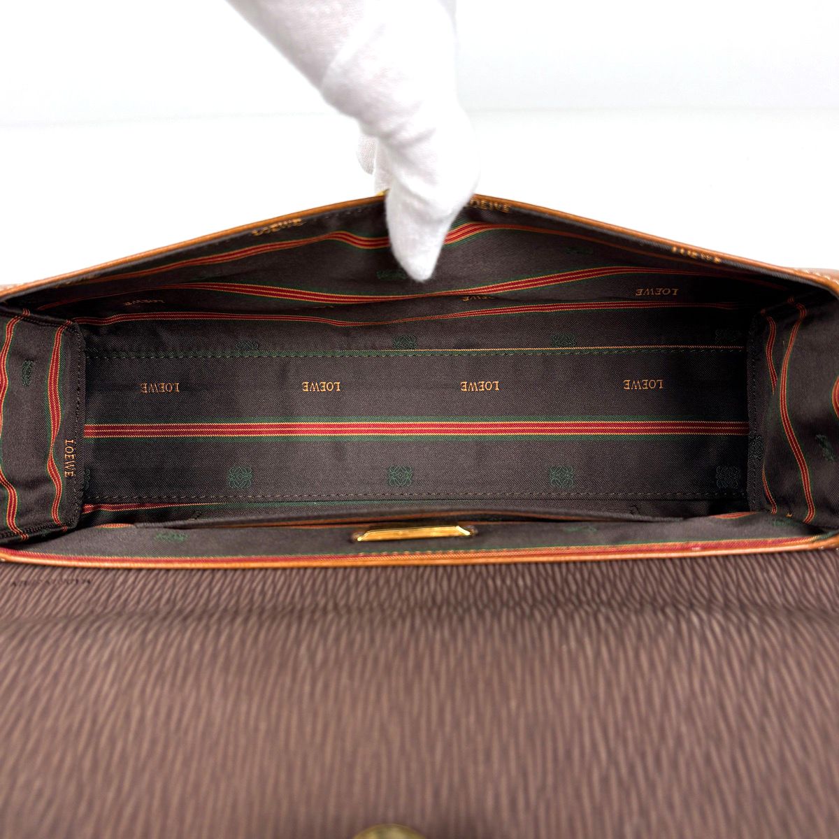 Loewe Handbag Velazquez Leather Brown — view 7