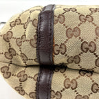 Gucci Shoulder Bag GG Pattern Bamboo Canvas Brown — view 3