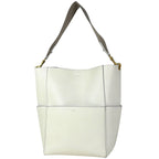 Celine Shoulder Bag Leather White