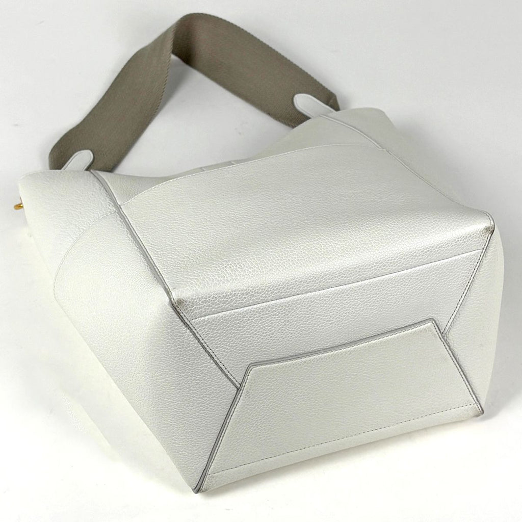 Celine Shoulder Bag Leather White — view 2
